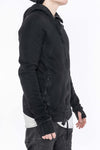 BORIS BIDJAN SABERI BLACK HOODED JACKET ZIPPER2 FTT00008 PBBS26 3
